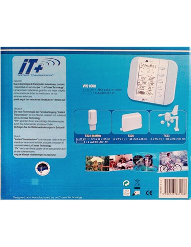 Weerstation La-Crosse WS-1600 draadloos