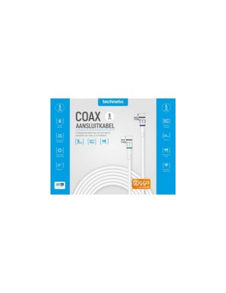 Technetix RLA++21-5S CATV 5M coax aansluitkabel sc