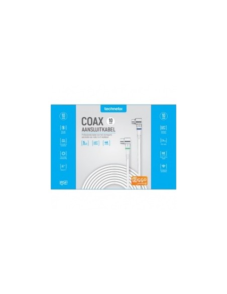 Technetix RLA++21-10S CATV 10M coax aansluitkabel 