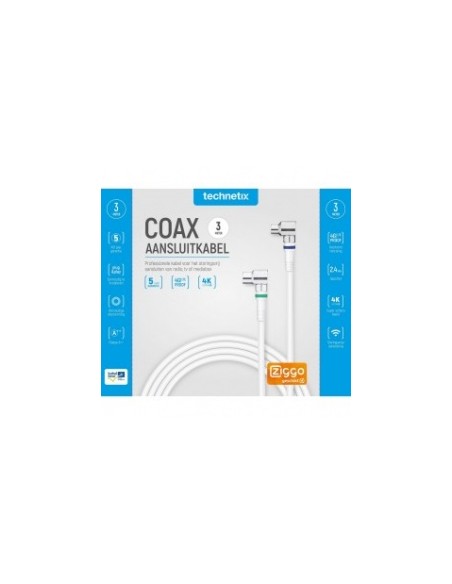 Technetix RLA++21-3S CATV 3M coax aansluitkabel sc