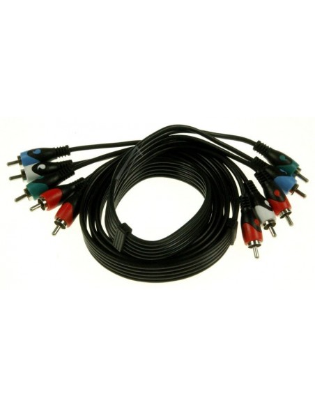 Kabel Stereo/video 5x Cinch Male 1.5mtr