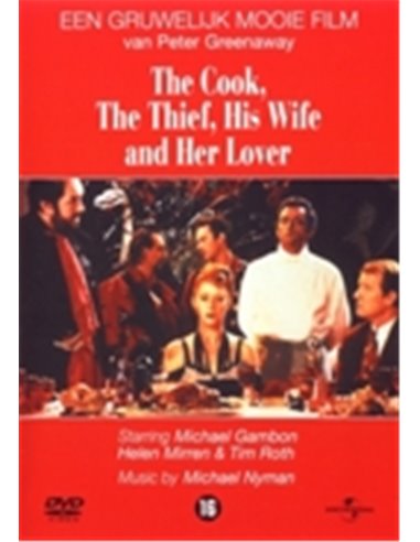 The Cook, the Thief, His Wife and Her Lover - Helen Mirren - DVD (1989)