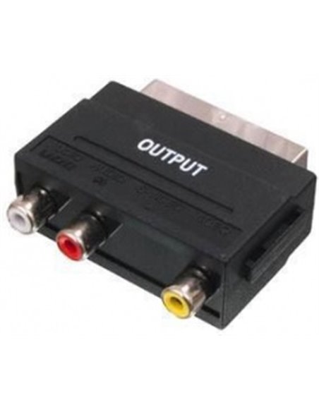 Scart adapter 3xtulp blister