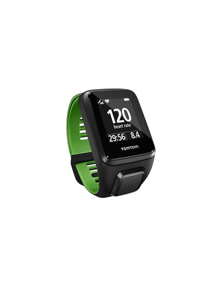 TomTom Runner 3 Cardio, zwart/groen (S)