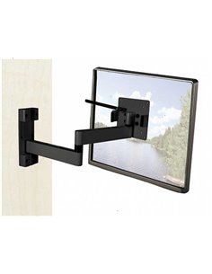 Caratec TV beugel CFW-304AS Alu 2arm zwart 2