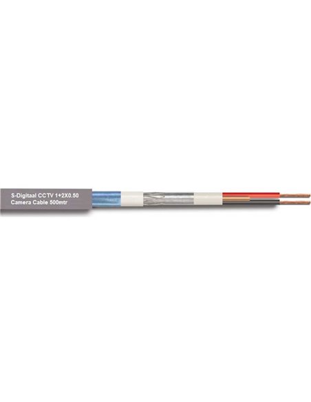 S-Digitaal CCTV 1+2X0.50 Camera Cable 500m (K042)
