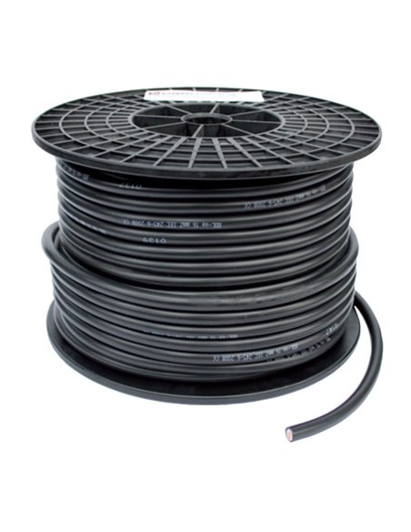 Accu kabel 16mm² zwart,dubbel geïsoleerd rol 50mtr