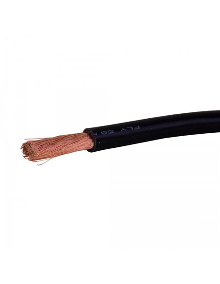 Accu kabel 25mm² zwart,dubbel geïsoleerd per 1 mtr