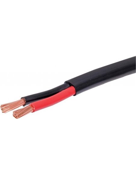 Platte PVC kabel 2x 2,5 mm² per meter
