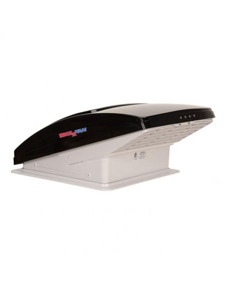 Airxcel MAXXFAN Deluxe dakventilator zwart/smoke
