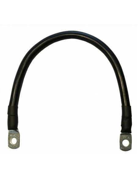 Accukabel verloop zwart 50mm² 30cm M8-M8