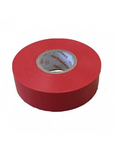 Certoplast PVC tape ROOD 25 mtr 19mm