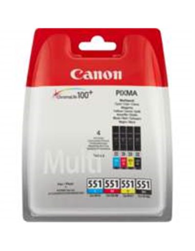 Canon 6509B009 inktcartridge 4 stuk(s) Origineel Normaal rendement Zwart, Cyaan, Magenta, Geel