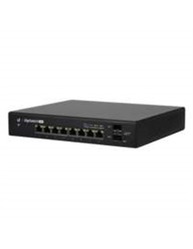Ubiquiti Networks EdgeSwitch 8 Managed Gigabit Ethernet (10/100/1000) Power over Ethernet (PoE) Zwart