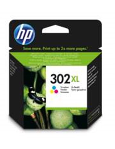 HP 302XL originele high-capacity drie-kleuren inktcartridge