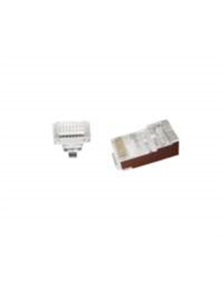 Gembird LC-PTF-01/100 kabel-connector RJ-45 Bruin, Zilver, Transparant