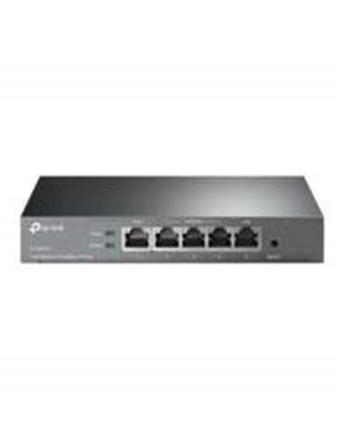 TP-LINK TL-R470T+ bedrade router Fast Ethernet Zwart