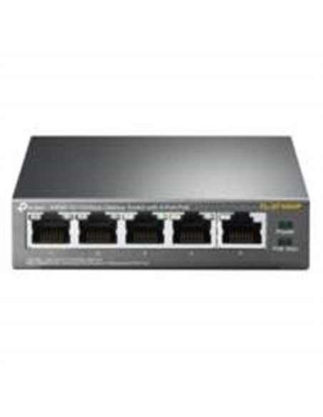 TP-LINK TL-SF1005P Unmanaged Fast Ethernet (10/100) Power over Ethernet (PoE) Zwart