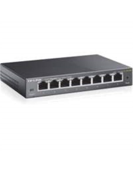 TP-Link TL-SG108E Managed L2 Gigabit Ethernet (10/100/1000) Zwart