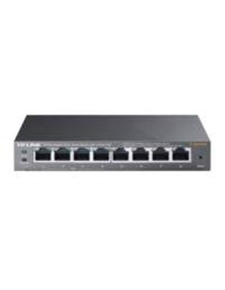 TP-LINK TL-SG108PE Unmanaged Gigabit Ethernet (10/100/1000) Power over Ethernet (PoE) Zwart
