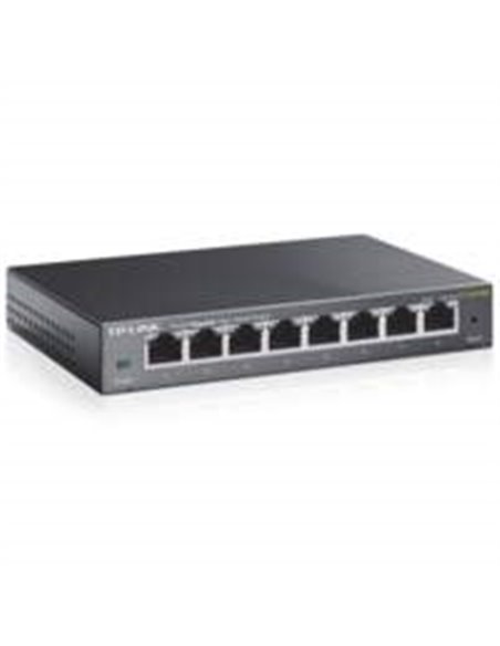 TP-LINK TL-SG108S Unmanaged L2 Gigabit Ethernet (10/100/1000) Zwart