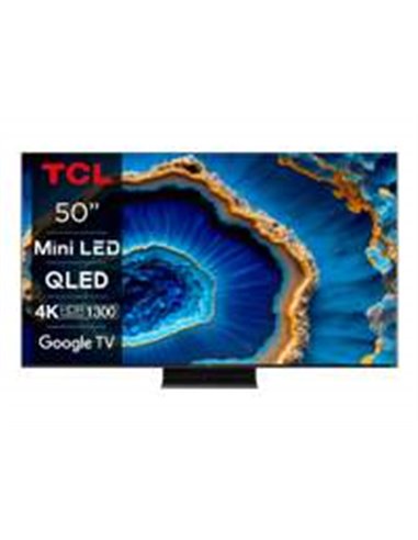 TCL 55V6B 50" | Ultra HD 4K QD-Mini LED Smart TV | Google TV + Wifi | Dolby Vision & HDR10+ | Quantum Dot voor Levendige Kleuren