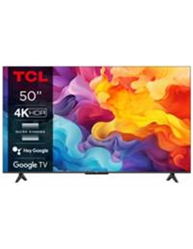 TCL 50P655 50" | 4K Ultra HD LED Smart TV | Google TV + Wifi | HDR10 | Elegant Design | 60Hz