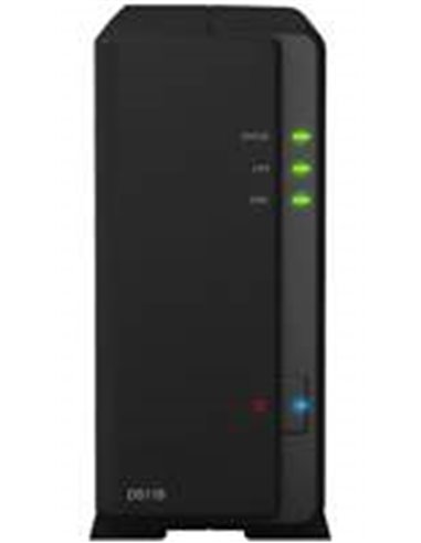 Synology DiskStation DS118 NAS 2TB | 1 Drive Bay | Inclusief 2TB HDD | 1x Gigabit Ethernet | Zwart