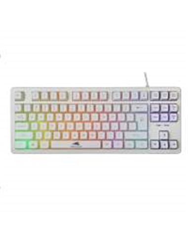 Baracuda KRILL RGB | Tenkeyless Bedraad Gaming Toetsenbord | QWERTY | Wit