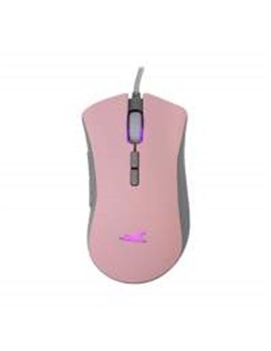 Baracuda LOBSTER RGB | Bekabelde Gaming Muis | USB-A | 6400 DPI | Roze