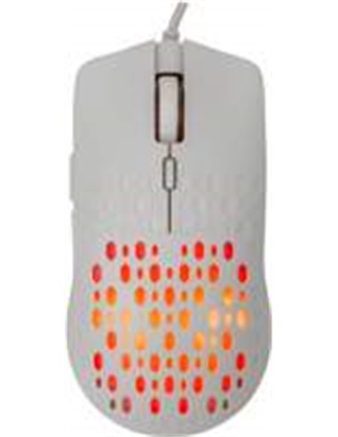 Baracuda OCTOPUS RGB | Bekabelde Gaming Muis | Rechtshandig | USB-A | 3600 DPI | Wit