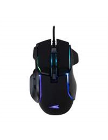 Baracuda PIRANHA RGB | Bedrade Gaming Muis | USB-A | 7200 DPI | Zwart