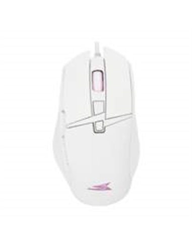 Baracuda RAPTOR RGB | Bedrade Gaming Muis | USB-A | 6400 DPI | Wit