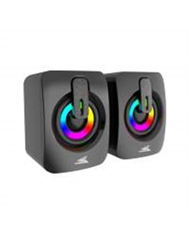 Baracuda SEASHELL Rainbow | 2.0 Stereo Luidsprekerset USB | 2x3000mW | Zwart