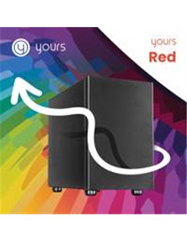 YOURS RED | Intel Core i5-14400 | 32GB | 1TB | HDMI | W11 Professional | Small Form Factor Behuzing