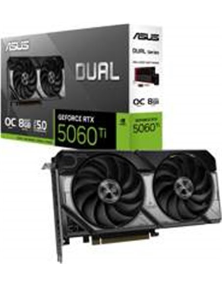 ASUS Dual GeForce RTX 5060 Ti | 8GB GDDR7 | DLSS 4 | Videokaart | Nvidia GPU