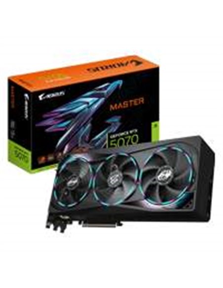 GIGABYTE AORUS GeForce RTX 5070 MASTER | 12GB GDDR7 | DLSS 4 | Videokaart | Nvidia GPU