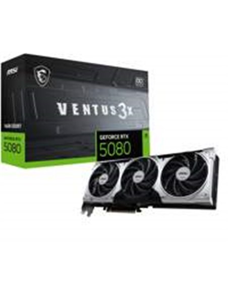 MSI GeForce RTX 5080 VENTUS 3X OC PLUS | 16GB GDDR7 | DLSS 4 | Videokaart | Nvidia GPU