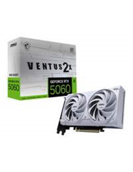 MSI GeForce RTX 5060 VENTUS 2X OC WHITE | 8GB GDDR7 | DLSS 4 | Videokaart | Nvidia GPU