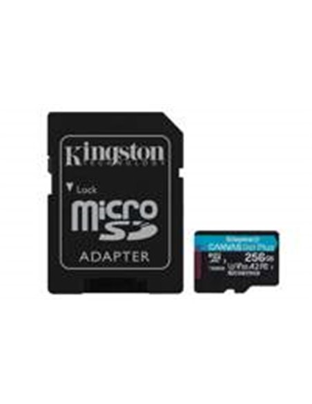 Kingston Technology microSDXC 256GB | Canvas Go! Plus Gen4 | 200MB/s | A2 | U3 | V30 | + Adapter