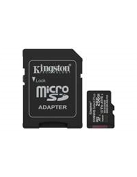Kingston Technology microSDXC 256GB | Canvas Select Plus Gen3 | 150MB/s | A1 | + Adapter