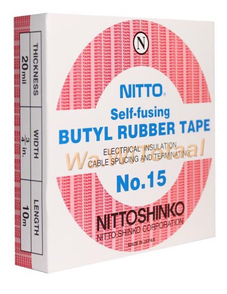 Nitto tape vulcaniserend voor waterdicht maken f-connectoren etc