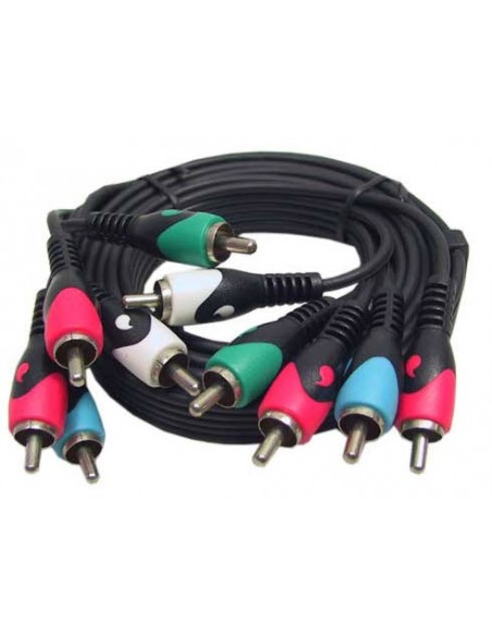 Kabel Stereo/video 5x Cinch Male 1.5mtr