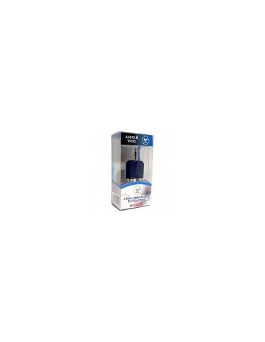 Audio-adapter, 1 x jack-steker 3,5mm stereo, 2x cinch-contra