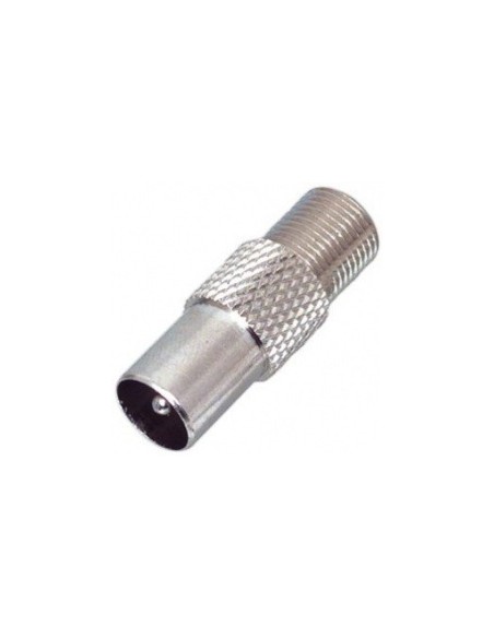 F-Connector adapter van f-female naar coax-male in