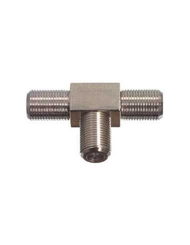 F-connector T-stuk